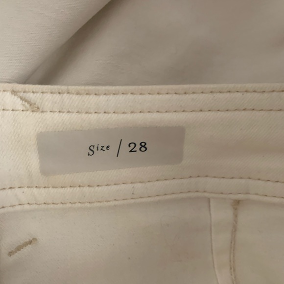 Pilcro and the Letterpress by Anthropologie White cotton flat front pants - Picture 7 of 11